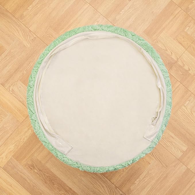 Plush Multi-Functional Ottoman Pouf – Ergonomic Ottoman Foot Rest - Image 8
