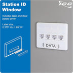ICC 4-Port Modular Furniture Faceplate - Image 6