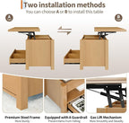 Garvee 40" Coffee Table Lift Top, Converts to Dining Table - Image 7