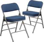 Flash Furniture 2 Pack HERCULES Series Premium Curved Triple Braced & Double by FlashFurniture