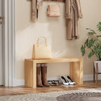 Bamboo Dining Bench, 35 inch Farmhouse Decor Indoor Kitchen Table Bench - Image 2