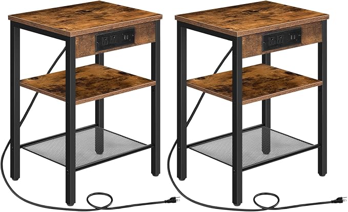 HOOBRO Side Tables Set of 2 by HOOBRO