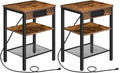 HOOBRO Side Tables Set of 2 by HOOBRO