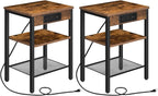 HOOBRO Side Tables Set of 2 by HOOBRO