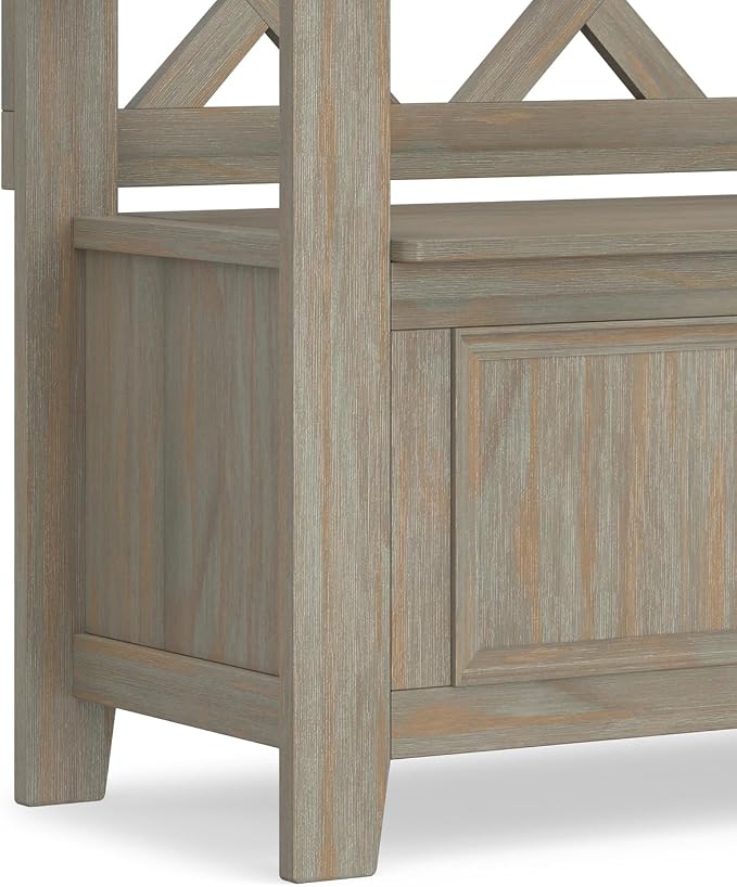 SIMPLIHOME Amherst Entryway Storage Bench - Image 10