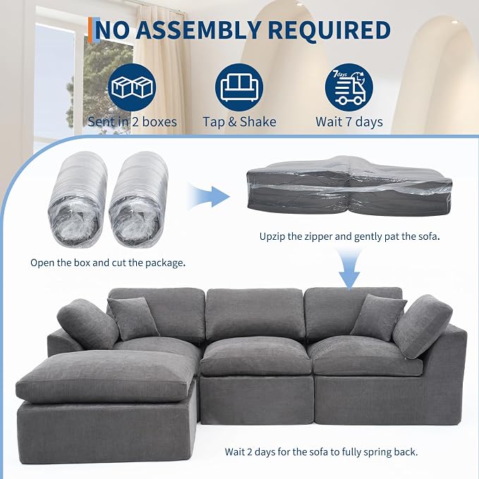 Garvee Modular Sectional Sofa, Sectional Couches - Image 6