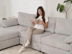 EASE MOOSE Oversized Sectional Modular Sofa, L Shape Sectional Couch Wide Deep - Image 8