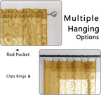 Furman Gold Sheer Curtains 84 inches Long - Image 5