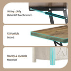 SEDETA Lift Top Coffee Table, 4 in 1 Multi-Function Convertible Coffee Tables - Image 5