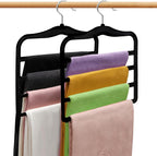Closet Organizers and Storage, 2 Pack Pants-Hanger-Space-Saving, Velvet Clothes - Image 8