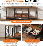 DUMOS 55” TV Stand with Power Outlets, Entertainment Center - Image 5