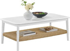 Alaterre Furniture Calais 48 Inch Rectangular Wood Coffee Table by AlaterreFurniture