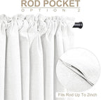 Faux Linen Total Blackout Curtains - Image 4