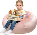 Lukeight Stuffed Animals Storage Bean Bag Chair Cover by Lukeight