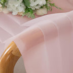 Extra Long Sheer Curtains 96 Inches Long, Rod Pocket Airy Solid Blush Sheer - Image 5