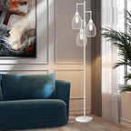 Dimmable Floor Lamp, 3 x 800LM LED Edison Bulbs Included, Farmhouse Industrial - Image 5