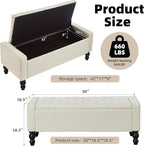 50" W Storage Ottoman Bench - Image 2