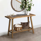 HOKYHOKY Reclaimed Solid Wood Console Table, 43.3" Farmhouse Entryway Table - Image 9
