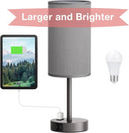 Fenmzee Grey Nightstand Bedroom Lamp - Image 8