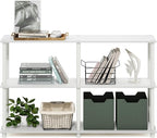 Furinno Turn-N-Tube Storage Shelves, 3-Tier 47.4 Wide Book Shelf, Corner Shelf - Image 5