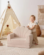 Blissful Diary Kids Couch, 2-in-1 Soft Toddler Couch Fold Out, Toddler Chair - Image 2