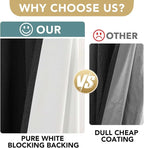 H.VERSAILTEX Linen Curtains 100% Blackout Curtains - Image 3