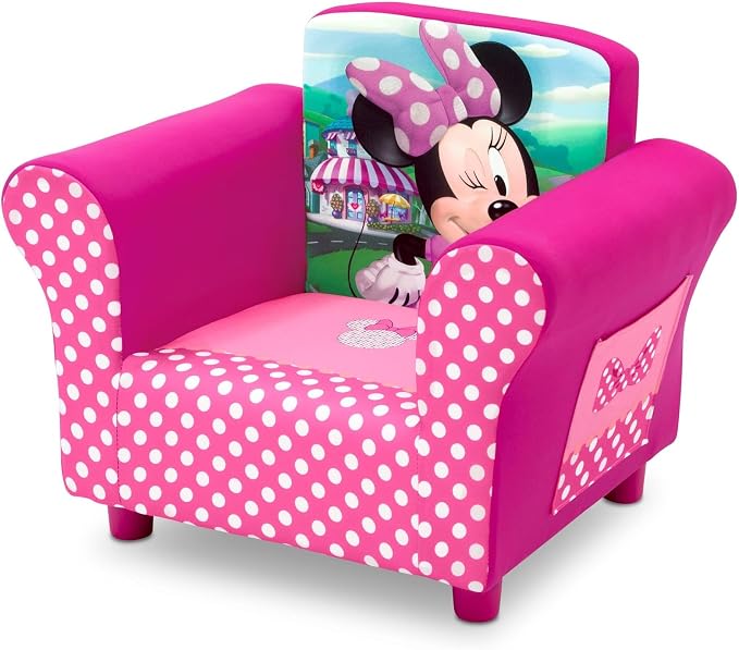 Delta Children Upholstered Chair, Disney Minnie Mouse - Image 4