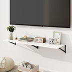 Fun Memories Floating Shelves for Wall, 12 Inch Deep Floating Shelves Set of 2 - Image 2