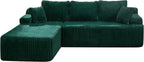 Hobestluk Modular Sectional Sofa Couches L-Shape Couch 3 Seat Modular Sofa - Image 8