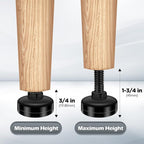 10 Set Adjustable Furniture Leveling Feet, Adjustable Leg Levelers - Image 3