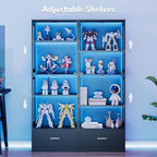 Lamtor 67-inch Glass Display Cabinet – Curio Cabinet - Image 4