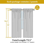 Sheer Hot Pink Curtains for Bedroom Living Room 78 Inches Long 2 Panels Set - Image 2
