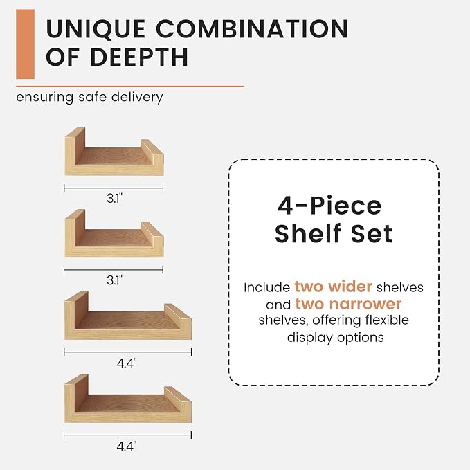 FLYJOE Floating Picture Ledge Shelves - Image 8