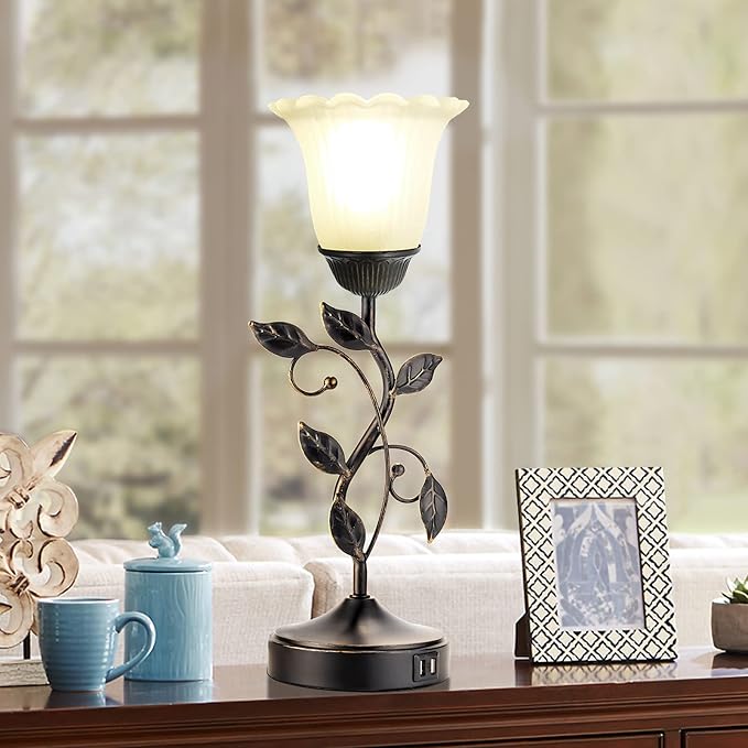 Touch Bedside Lamp with 2 USB Charging Ports, 3-Way Dimmable Nightstand Lamps - Image 3