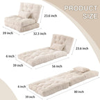 Folding Sofa Bed, Convertible Sleeper Chair - Image 2
