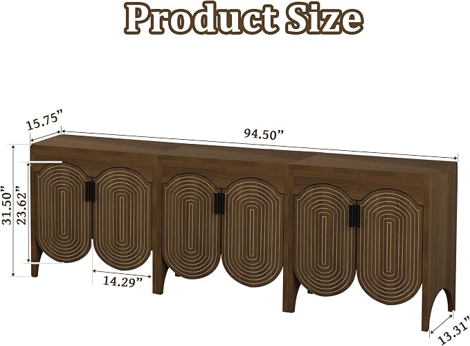 FurSch Fluted Sideboard Cabinet - Image 2
