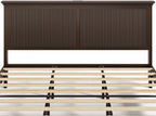 Lifezone King Bed Frame with Headboard, Solid Wood Bed Frame King Size with - Image 12