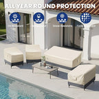 Extra Heavy Duty Stackable Patio Chair Covers Waterproof 2 Pack, Patio - Image 7