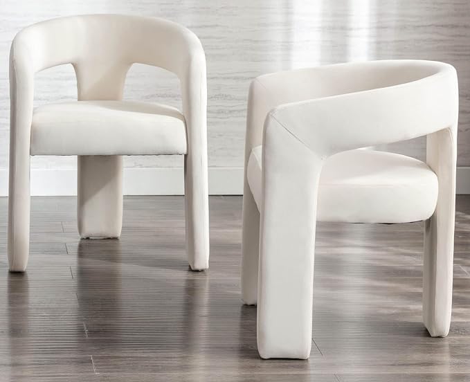 VESCASA Velvet Barrel Dining Chair - Image 6