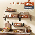 BAYKA Wall Shelves for Bathroom Decor, Floating Wall Shelves for Living Room - Image 4