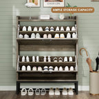 GRUSIGN Shoe Cabinet, Shoe Storage Cabinet - Image 3