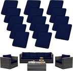 Outdoor Cushion Covers Set, Replacement by SUKAIKEQA
