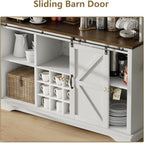 55 Inch Farmhouse Coffee Bar Cabinet - Image 6