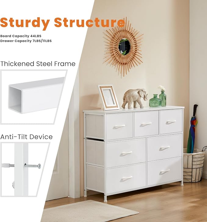 Sweetcrispy 7 Drawer Dresser Storage Organizer - Image 7
