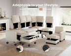 CHIC HOUSE Modular Sectional Sofa - Image 4