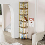 ALLSTAND 6 Tier Rotating Bookshelf, 360 ° Display Stackable Spinning Bookshelf - Image 4