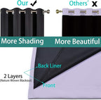 Yakamok Lilac Blackout Curtains 84 Inches Long - Image 5