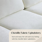 Karl home 111" Sectional Sofa U-Shaped 4-Seat Couch - Image 3