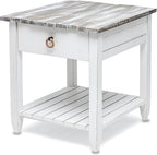 Sea Wind Florida Picket Fence Wood End Table by LineageCollections