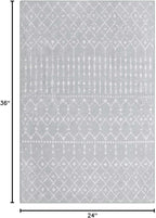 Lahome Moroccan Rugs for Entryway 2x3 Small Non-Slip Kitchen Rug Throw - Image 2